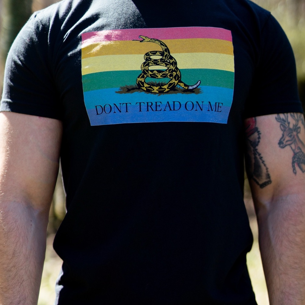Gadsden Flag, LGBTQ+ Pride T-shirt